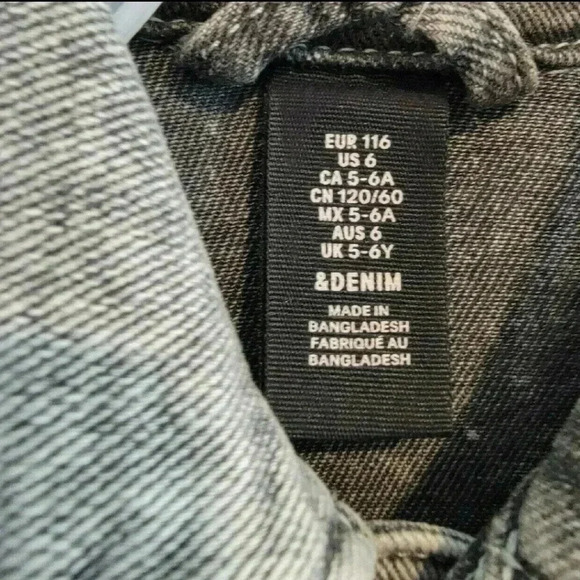 H&M Denim Jacket Gray 6 - Picture 3 of 4